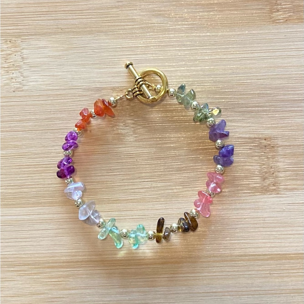 Colorful chip bracelet